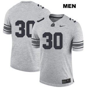 Men's NCAA Ohio State Buckeyes Demario McCall #30 College Stitched No Name Authentic Nike Gray Football Jersey BP20Q74KA